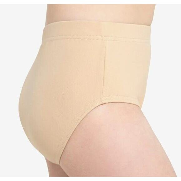 Capezio Girls Nude Dance Brief TB111C Size I Intermediate Child 6/6X - Picture 2 of 3